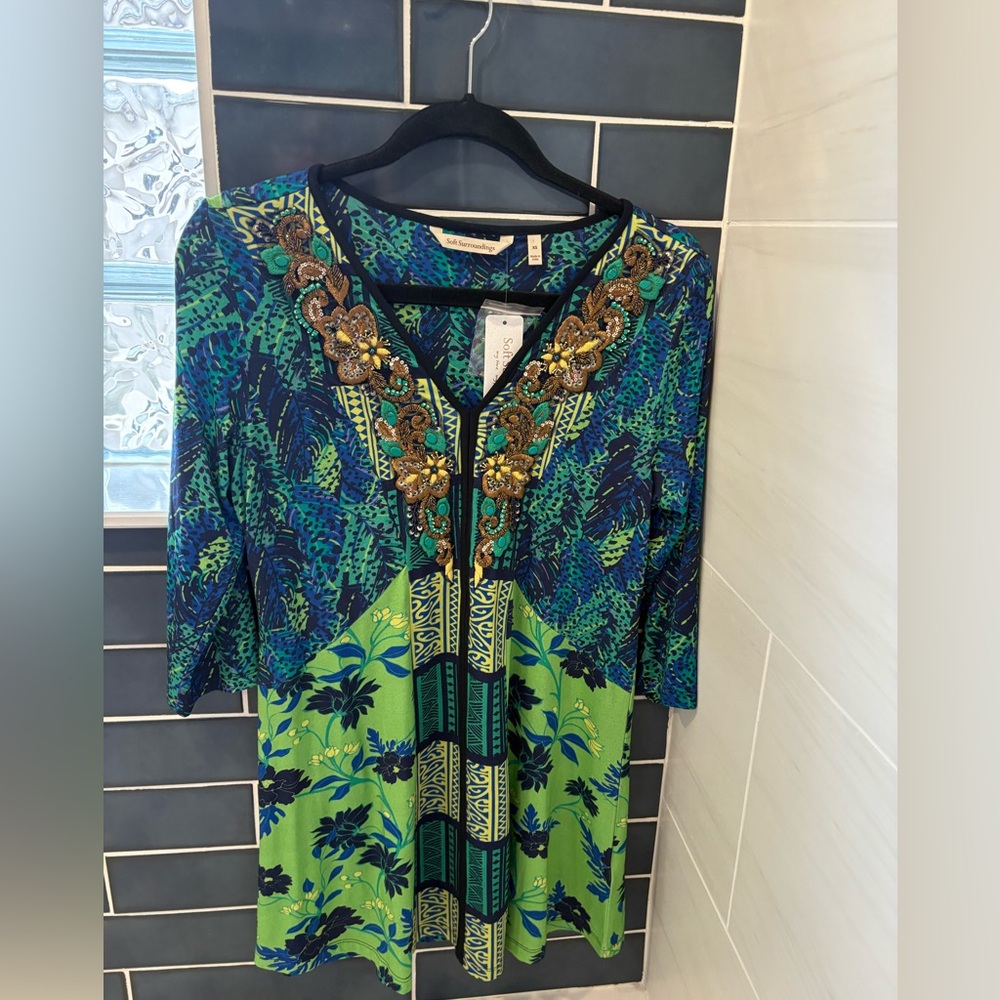 Soft Surroundings Embellished Marillia Tunic